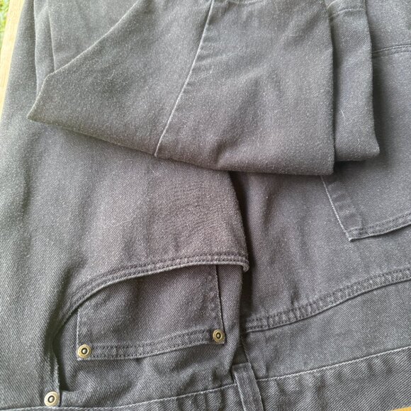 Men's Big & Tall Harbor Bay Black Jeans EUC 64 x 32 No holes - Picture 3 of 5